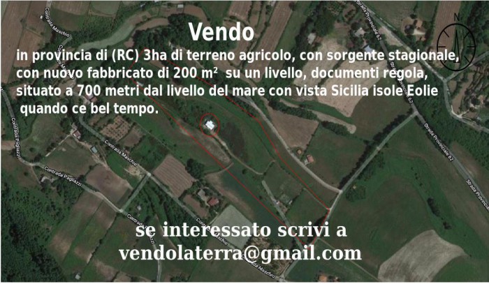 Foto Terreno in Vendita in Contrada Manuli, Corruttò - San Pietro di Caridà (RC)