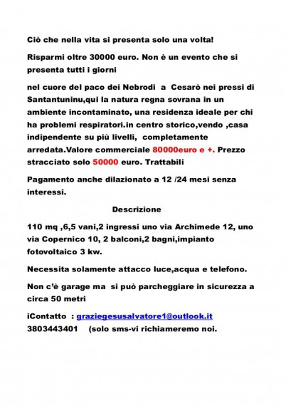 Foto Ufficio in Vendita in Copernico 10 - Cesarò (ME)